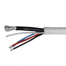 Καλώδιο Κάμερας CCTV Coaxial+4x0.35mm² Λευκό 9-02001